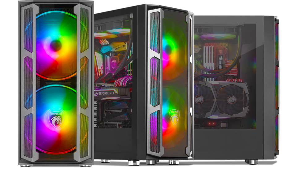 کیس گیمینگ گرین مدل GRIFFIN G6 1 کیس گیمینگ گرین مدل GRIFFIN G6