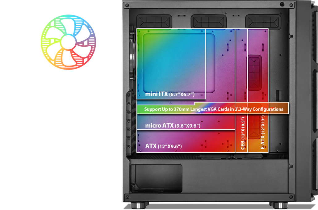 کیس گیمینگ گرین مدل GRIFFIN G6 10 کیس گیمینگ گرین مدل GRIFFIN G6