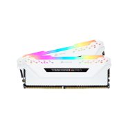 رم دسکتاپ کورسیر مدل VENGEANCE RGB PRO SL 16GB 2×8GB DDR4 3600MHz CL18 سفید