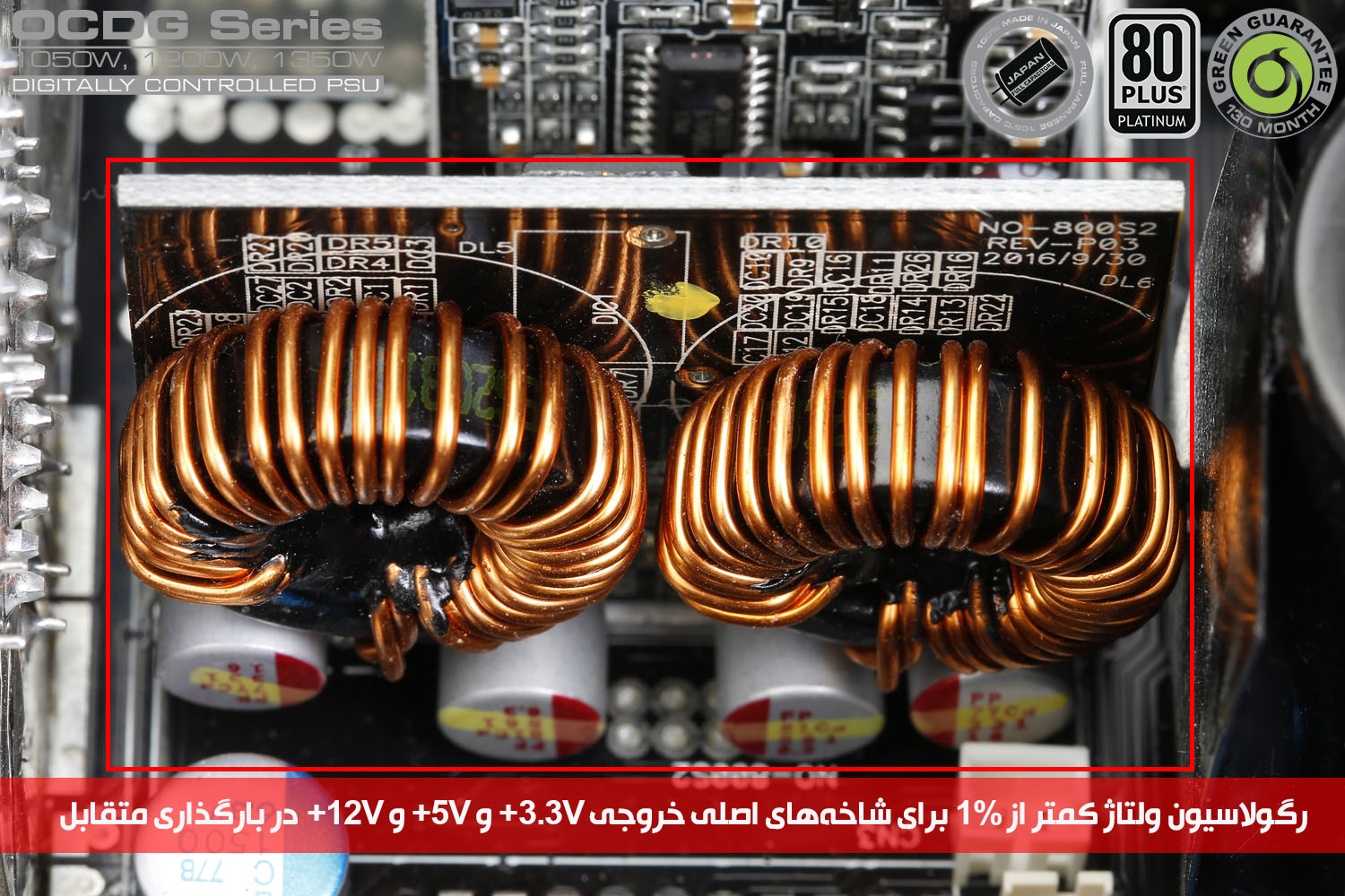 پاور کامپیوتر گرین مدل GP1200B-OCDG