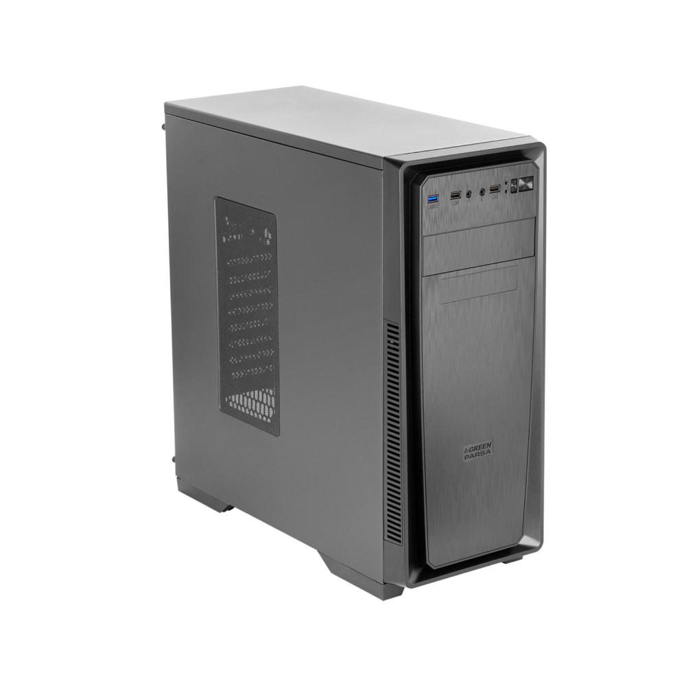 GREEN PARSA Mid-Tower PC Case 1