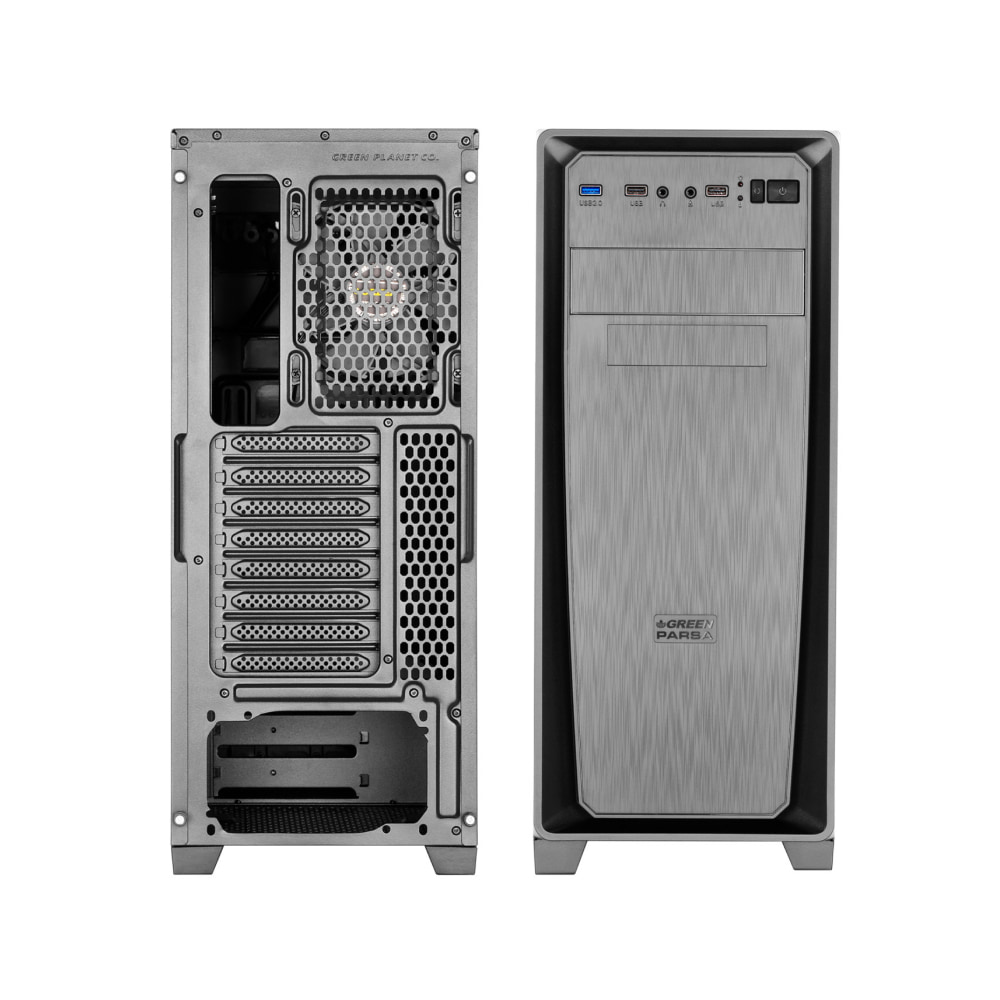 GREEN PARSA Mid-Tower PC Case 3
