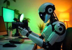 A robot making a video