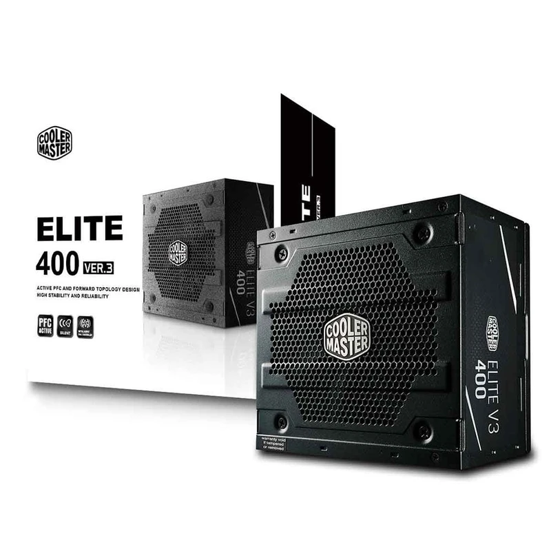 منبع تغذیه کامپیوتر کولر مستر مدل ELITE 400W V3 1 منبع تغذیه کامپیوتر کولر مستر مدل ELITE 400W V3