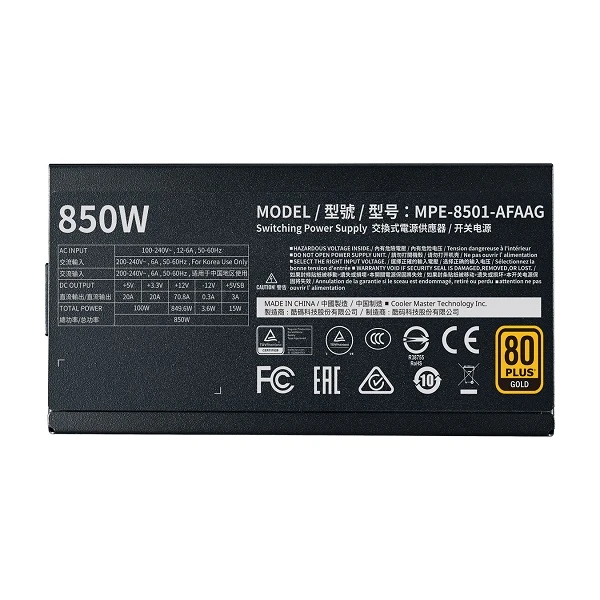 Cooler Master MWE GOLD 850 – V2 FULL MODULAR 10