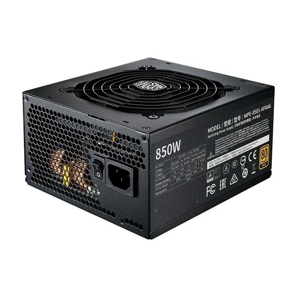منبع تغذیه کامپیوتر کولر مستر مدل MWE GOLD 850 – V2 FULL MODULAR 1 منبع تغذیه کامپیوتر کولر مستر مدل MWE GOLD 850 – V2 FULL MODULAR