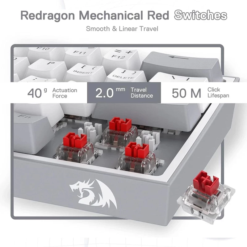 Redragon K617 Fizz Gaming Keyboard 9