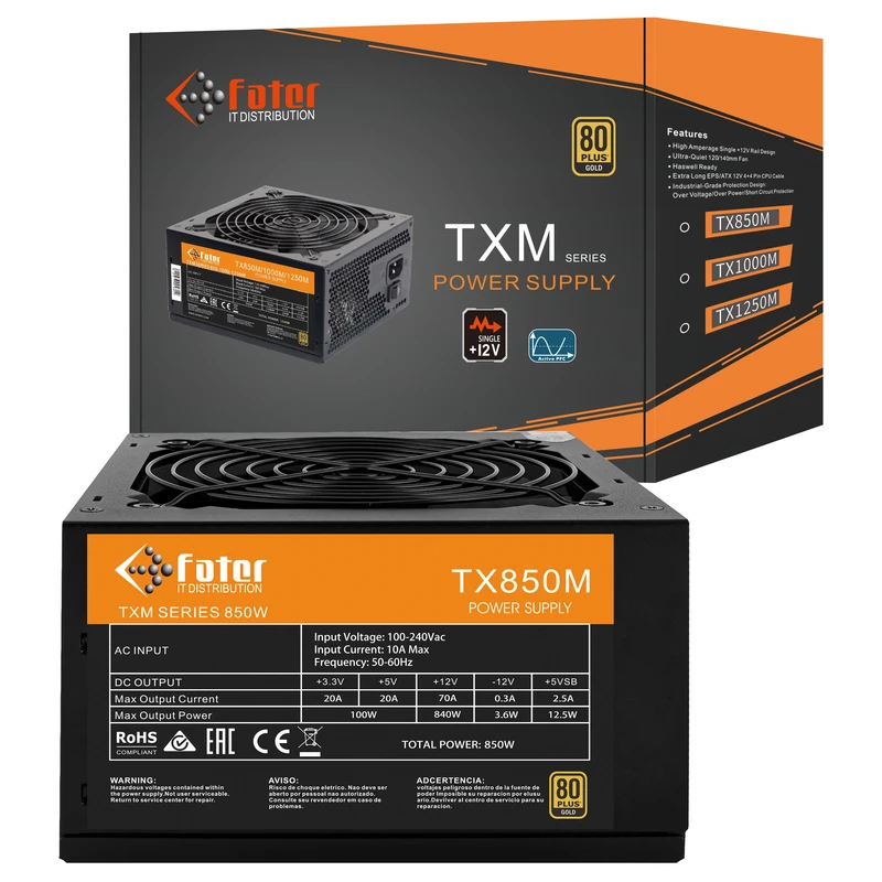 Fater TX850M Computer Power Supply 4