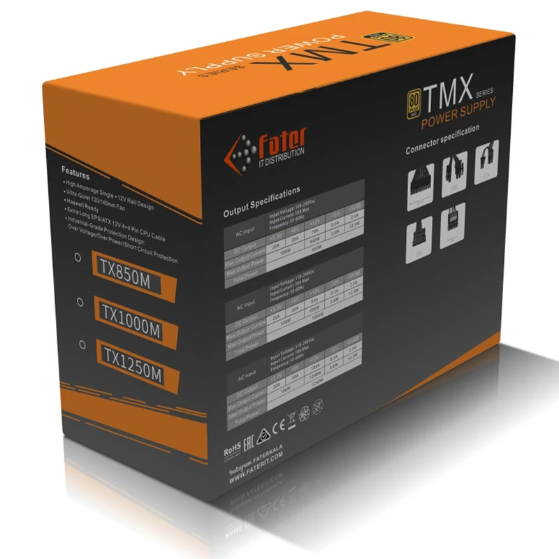Fater TX850M Computer Power Supply 9