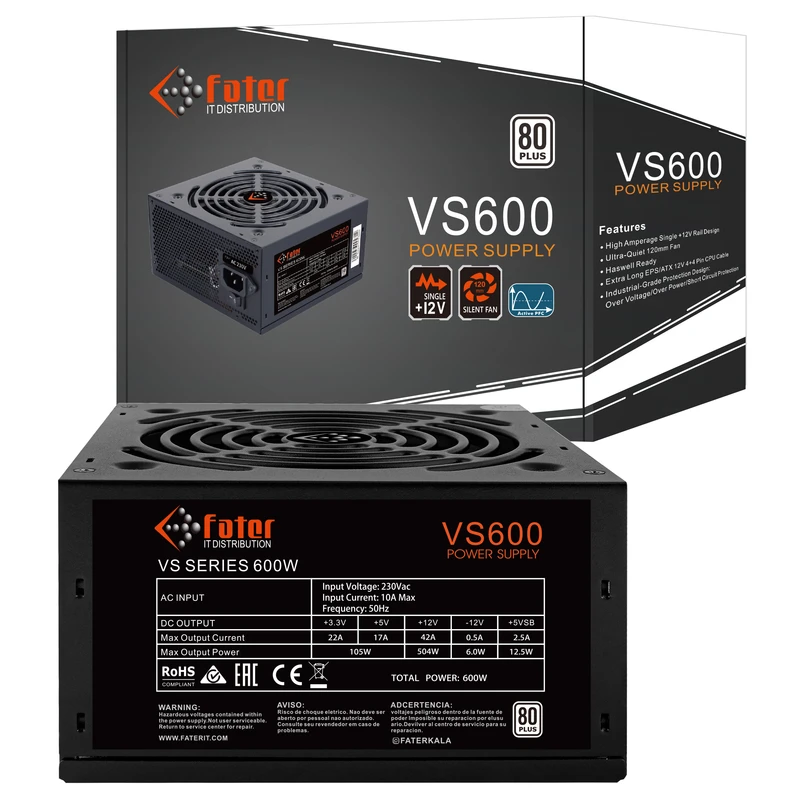 Fater VS600 computer Power Supply 3