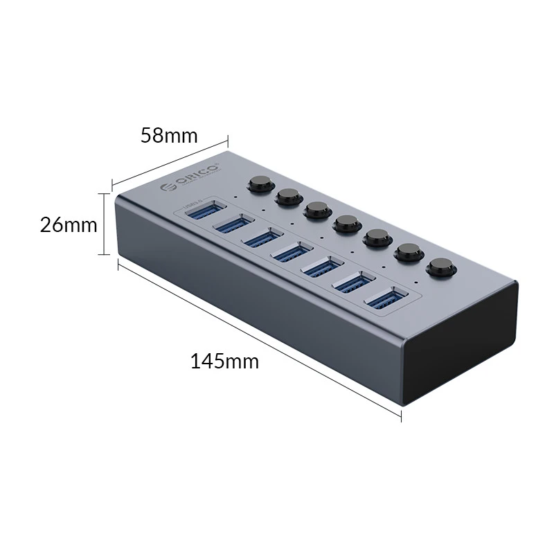 Orico BT2U3-7AB 7Port USB Hub 4